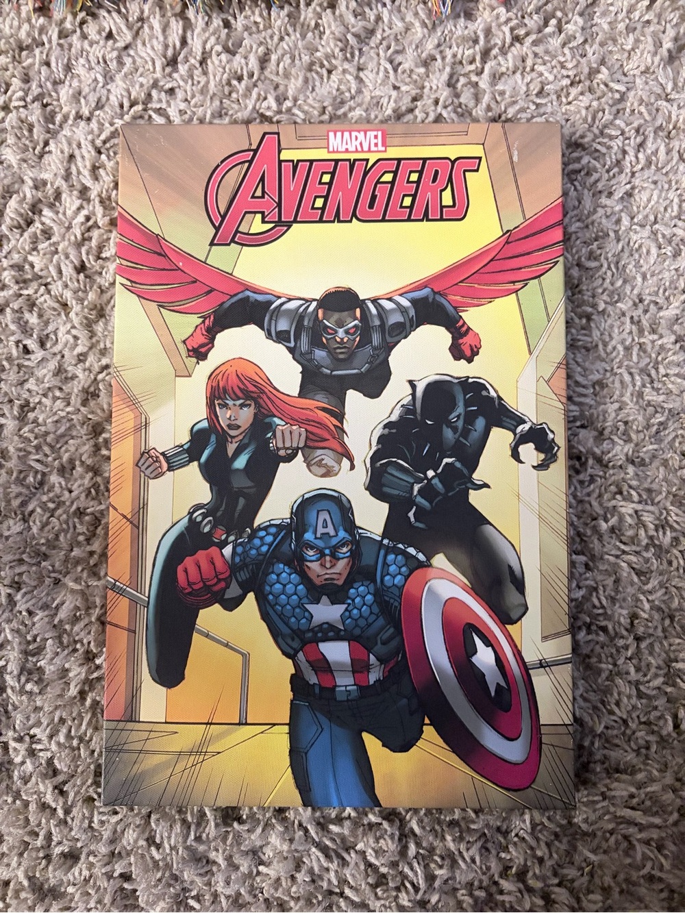 Marvel Avengers Hardcover - Red, Blue, Black, Cream Cover Art